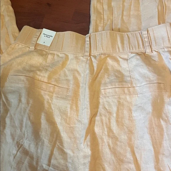 Abercrombie wide leg linen pants NWT - Picture 7 of 8